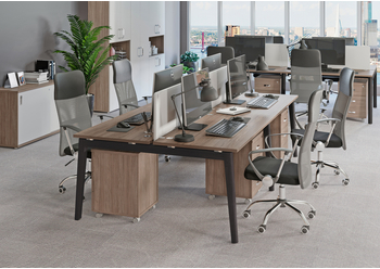 Мебель для персонала серия ONIX WOOD (Столы, царги, приставки)